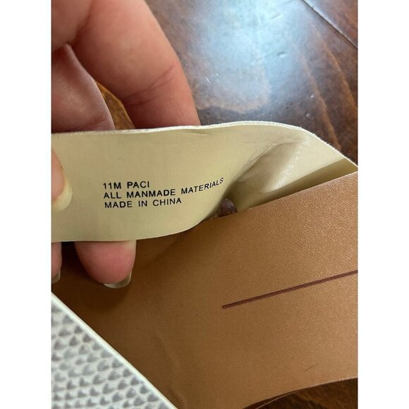 Dolce Vita Womens Silver 2 Strap Accent Flats Sandals Open Toe Size 11 M - Picture 6 of 6